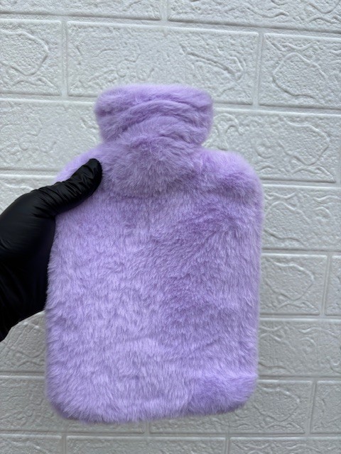 1000ml hot water bottle with fur cover