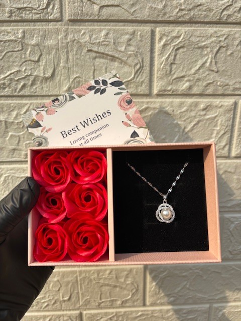 Stainless steel silver pendent necklace