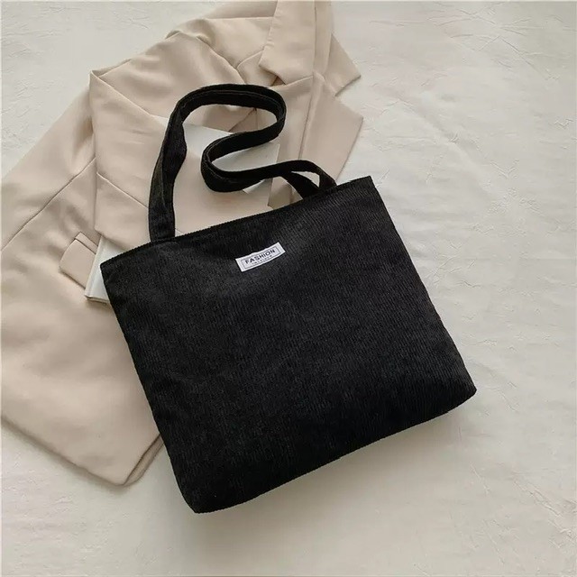Medium corduroy tote bag