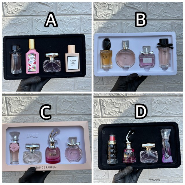 4 in 1 perfume set for ladies (free atomizer)