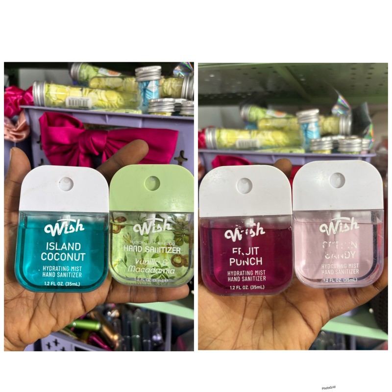 Pocket sanitizer spray-(container is slightly stained & picked at random)