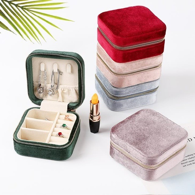 Mini Suede Jewelry Box