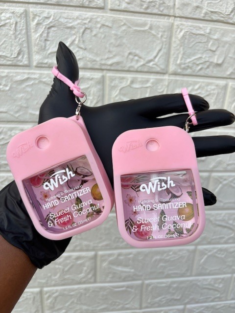 Guava and coconut flavoured sanitizer spray