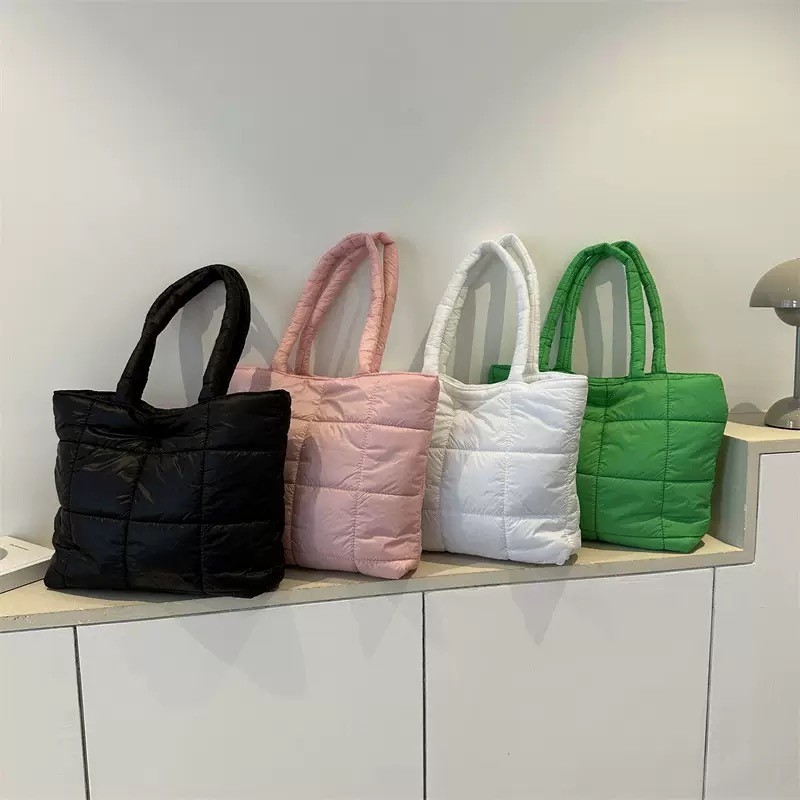 Bag 033- puffer tote bag without long strap