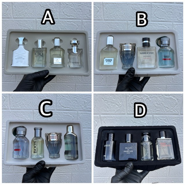 4 in 1 perfume set for men with free atomizer