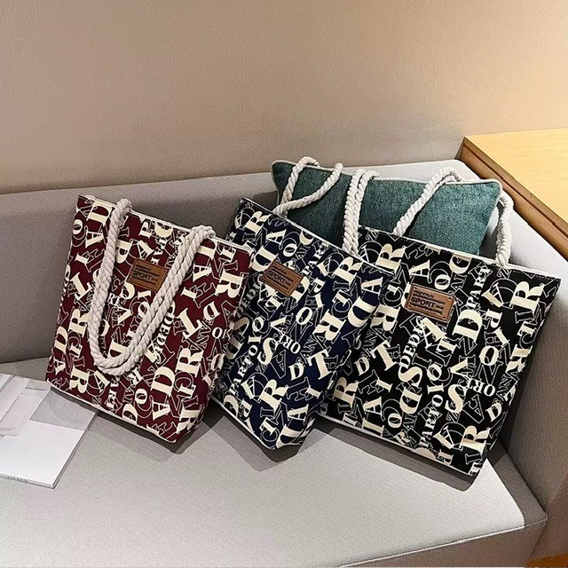 Alphabet tote bag
