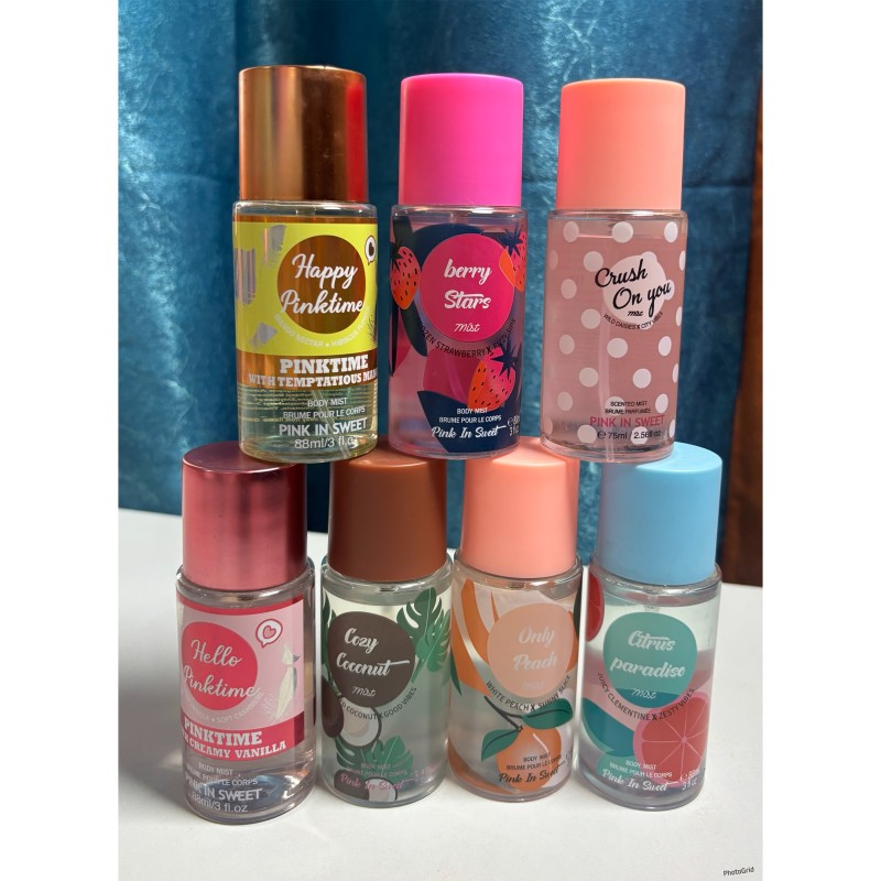 Mini body splashes