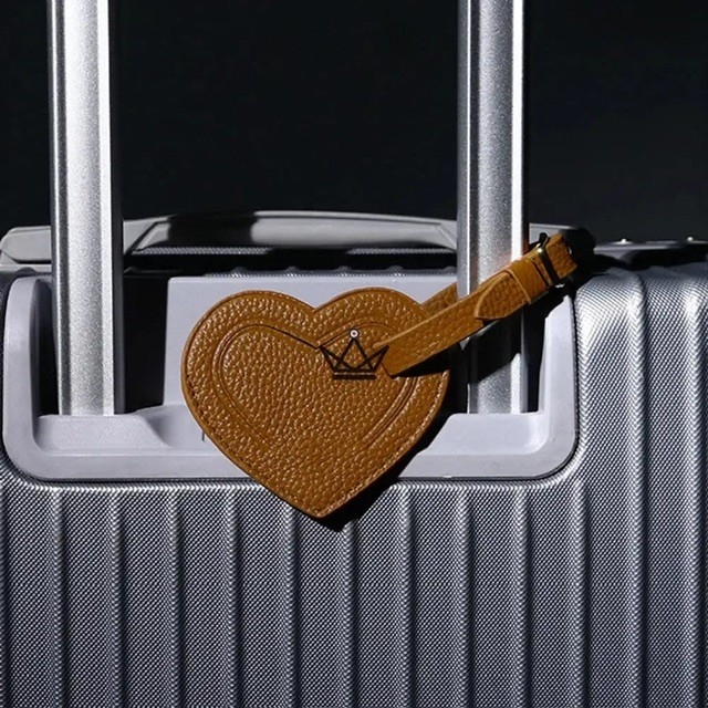 Heart shaped luggage tags