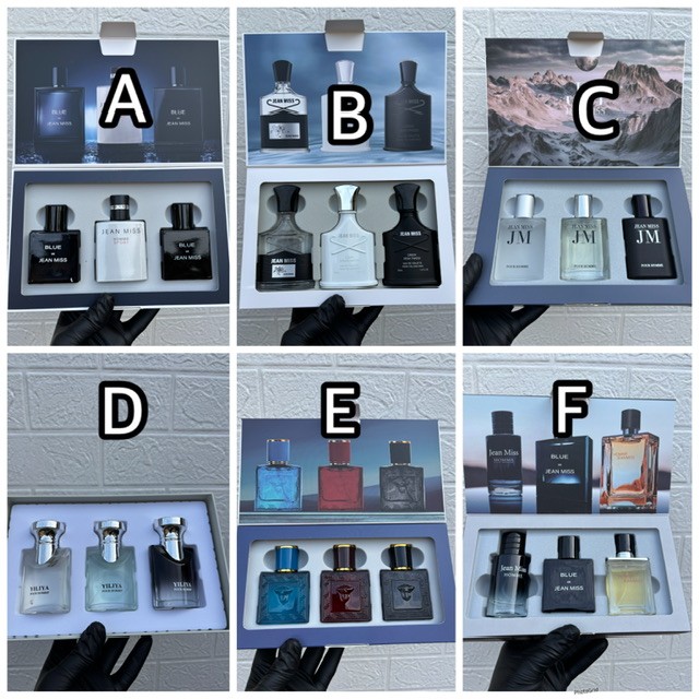 3 in 1 perfume set for men with free atomizer