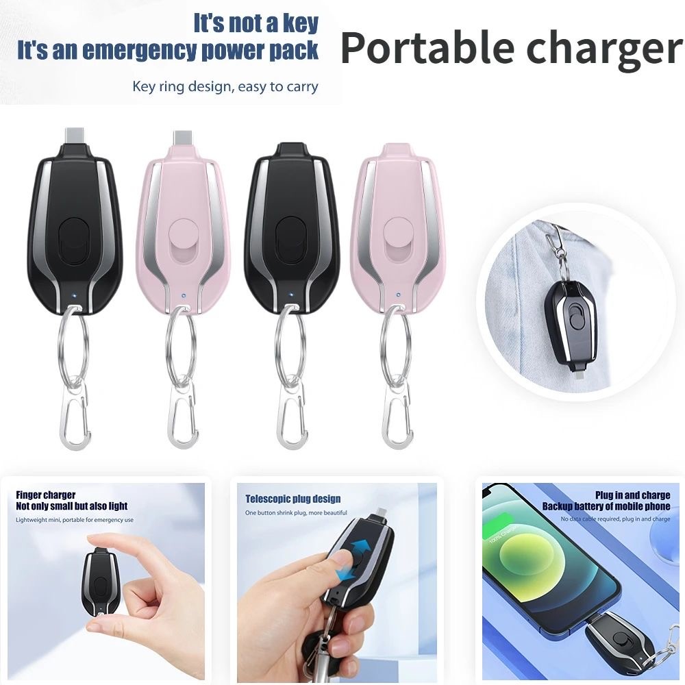 Emergency keychain Powerbank