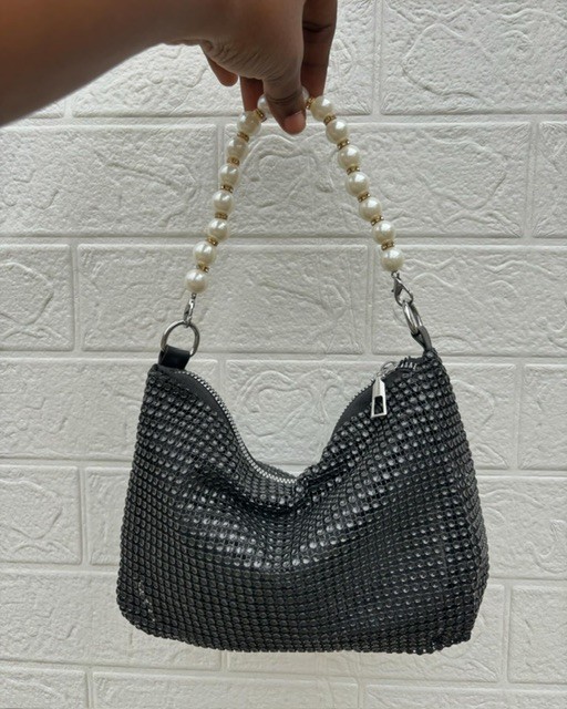 Beaded strap mini bag