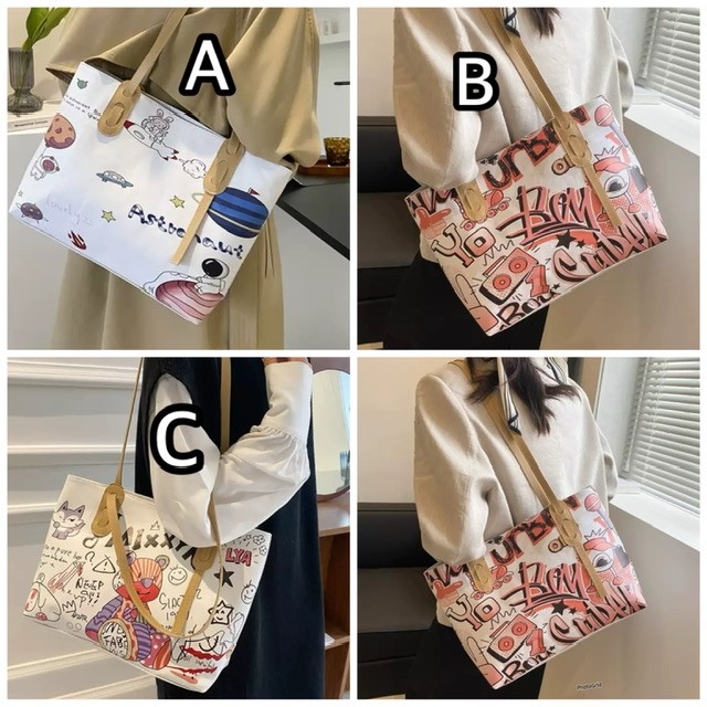 Leather tote bag